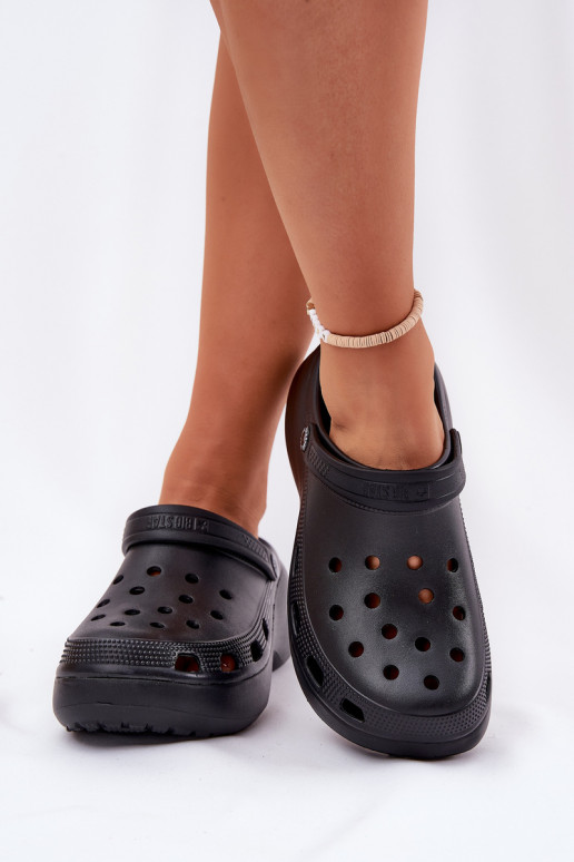 Pantofole leggere Pantofole da donna con suole massicce alla moda Big Star RR274A118 colore nero Pantofole leggere Pantofole da donna con suole massicce alla moda Big Star RR274A118 colore nero