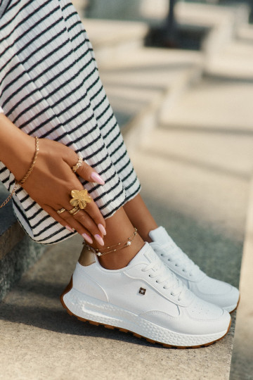 Scarpe sportive da donna Big Star RR274629 HI-POLY SYSTEM colore bianco