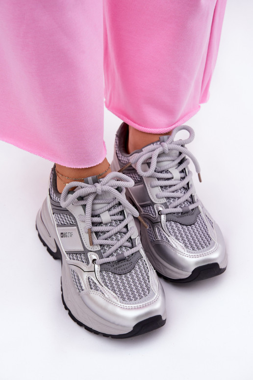 Scarpe sportive grigie da donna Big Star RR274A193