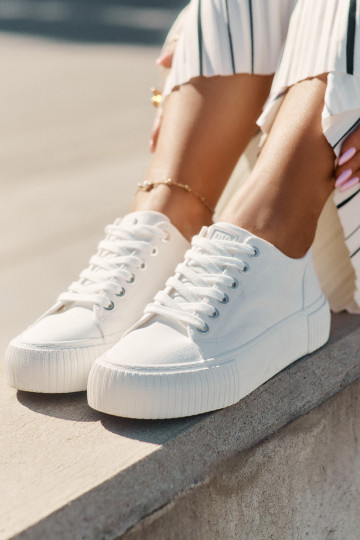 Batelai bianchi casual da donna Big Star RR274405