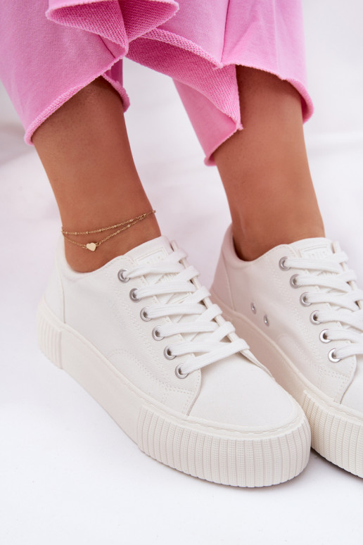 Batelai bianchi casual da donna Big Star RR274405