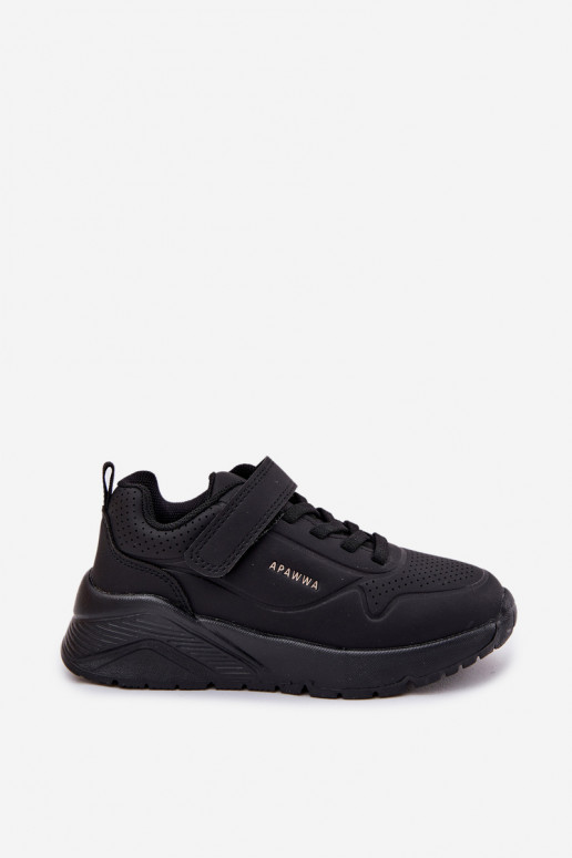 Infantile  scarpe da ginnastica con una piattaforma colore nero Mirivia