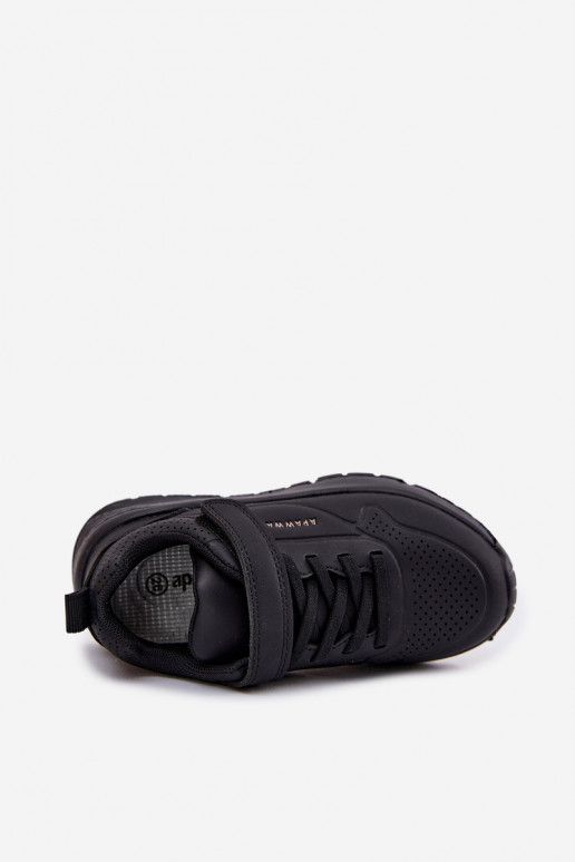 Infantile  scarpe da ginnastica con una piattaforma colore nero Mirivia