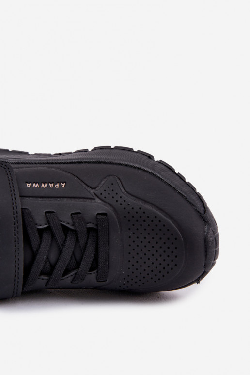 Infantile  scarpe da ginnastica con una piattaforma colore nero Mirivia