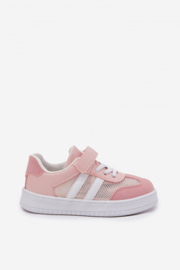 Scarpe modello sneakers Infantile con chiusure adesive colore rosa Sepovia 2