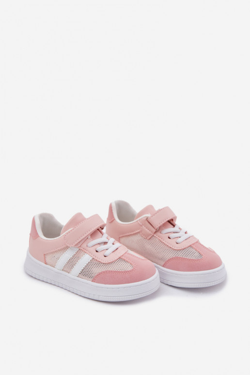 Scarpe modello sneakers Infantile con chiusure adesive colore rosa Sepovia