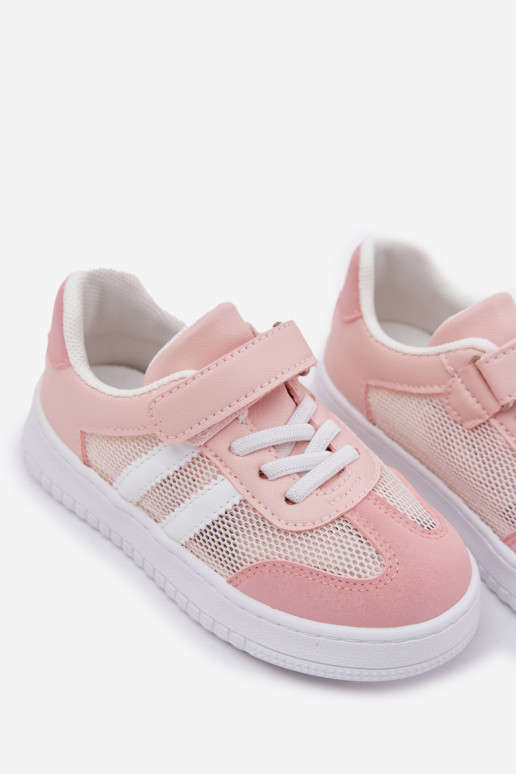 Scarpe modello sneakers Infantile con chiusure adesive colore rosa Sepovia