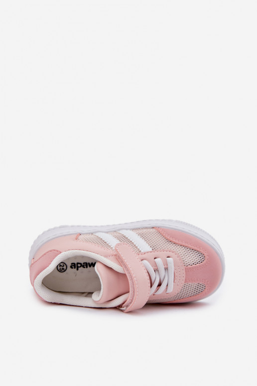 Scarpe modello sneakers Infantile con chiusure adesive colore rosa Sepovia