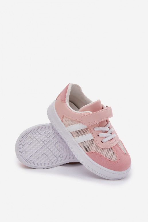 Scarpe modello sneakers Infantile con chiusure adesive colore rosa Sepovia