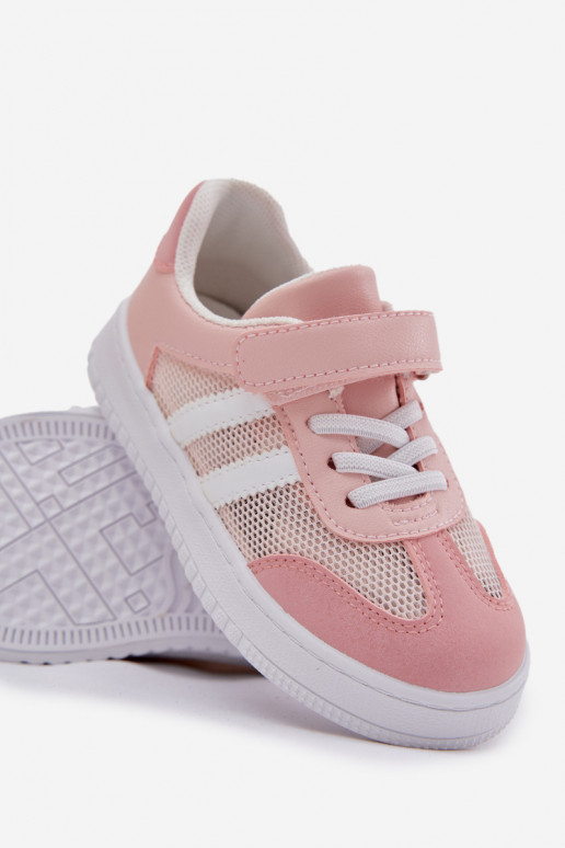 Scarpe modello sneakers Infantile con chiusure adesive colore rosa Sepovia