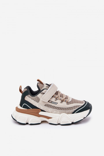 Scarpe modello sneakers scarpe Scarpe da ginnastica per bambini con chiusure adesive beige Ronivelle 2