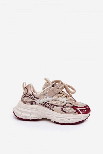 Scarpe modello sneakers Infantile Su una suola spessa colore dorato Xairana 2