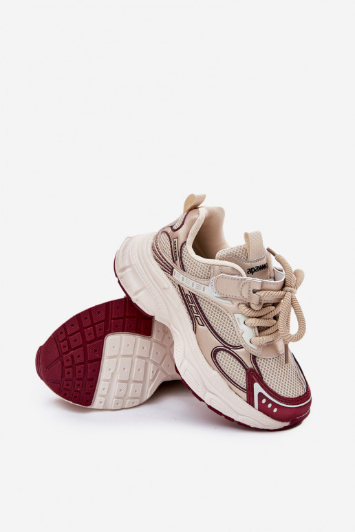 Scarpe modello sneakers Infantile Su una suola spessa colore dorato Xairana