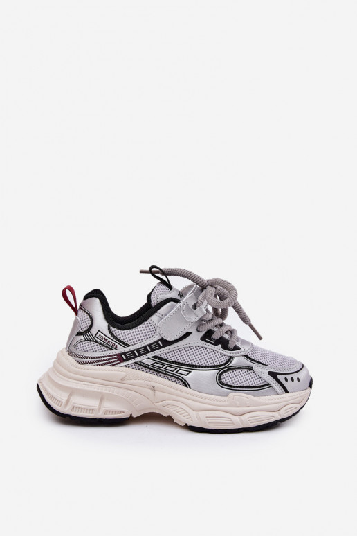 Scarpe modello sneakers Infantile Su una suola spessa color argento Xairana