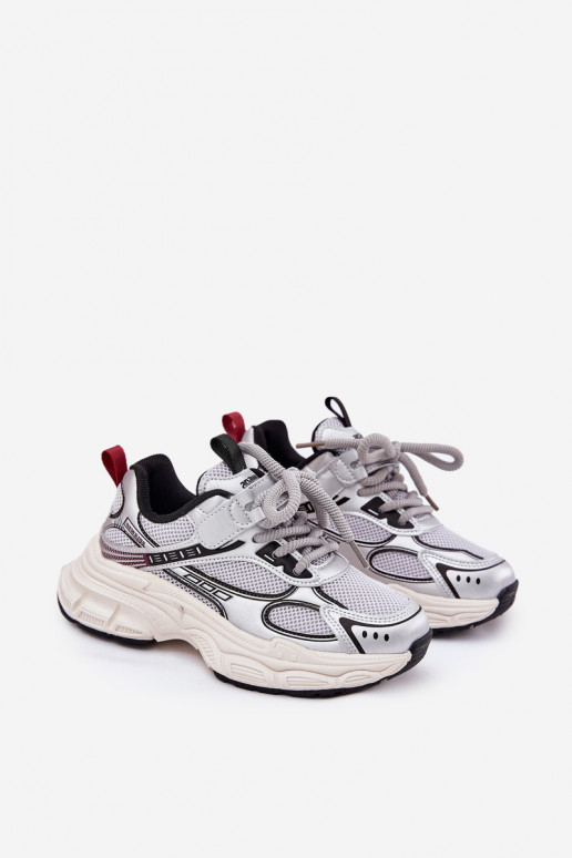 Scarpe modello sneakers Infantile Su una suola spessa color argento Xairana