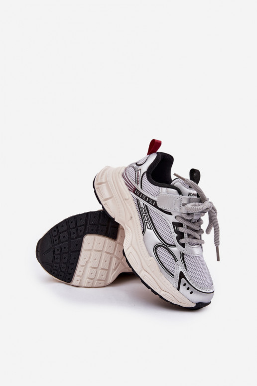 Scarpe modello sneakers Infantile Su una suola spessa color argento Xairana