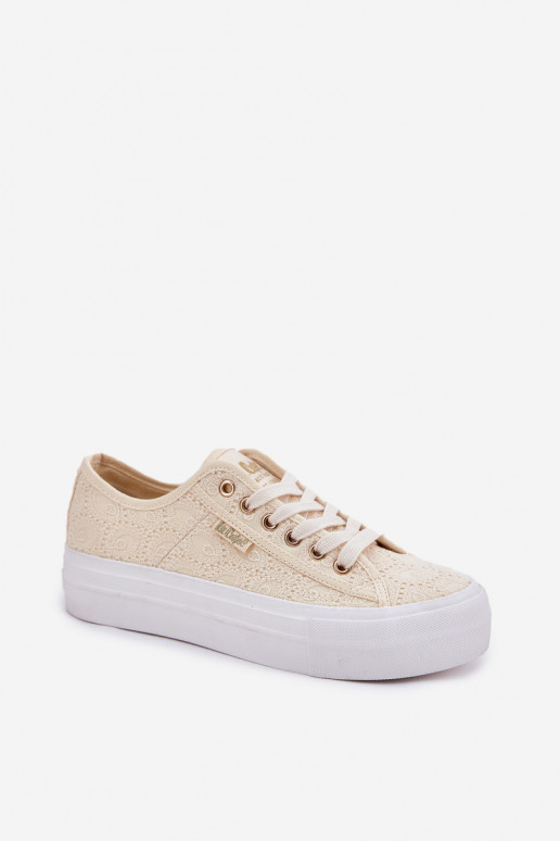 Scarpe per il tempo libero con pizzo Lee Cooper LCIN-25-31-3440L beige Scarpe per il tempo libero con pizzo Lee Cooper LCIN-25-31-3440L beige
