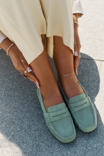 Mocassini in suede Big Star RR274945 colore verde
