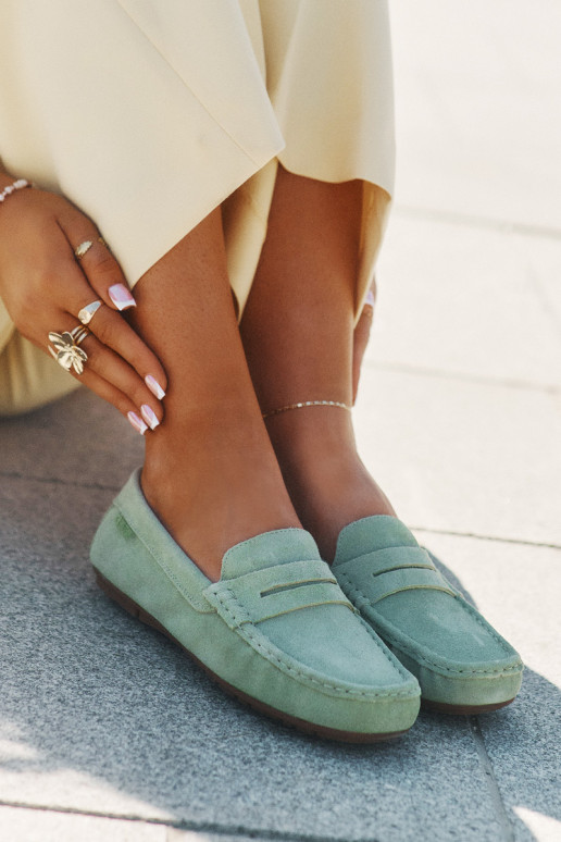 Mocassini in suede Big Star RR274945 colore verde Mocassini in suede Big Star RR274945 colore verde
