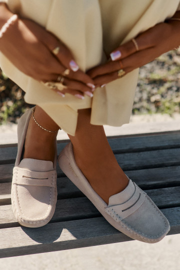 Mocassini in suede Big Star RR274947 colore sabbia 2