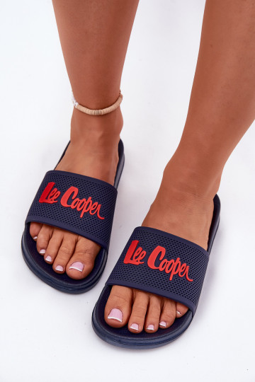 Pantofole da donna Lee Cooper LCIN-25-07-3524L blu scuro