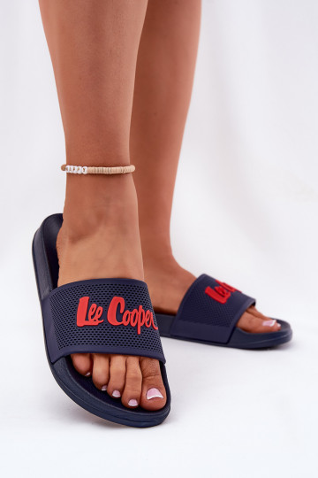Pantofole da donna Lee Cooper LCIN-25-07-3524L blu scuro 2