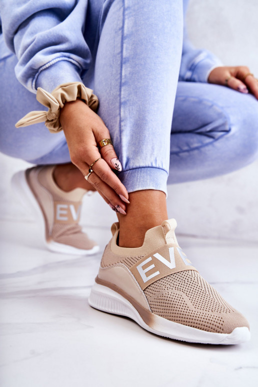 Femminile scarpe da ginnastica Un modello convincente beige Lorane Femminile scarpe da ginnastica Un modello convincente beige Lorane