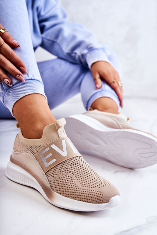 Femminile scarpe da ginnastica Un modello convincente beige Lorane Femminile scarpe da ginnastica Un modello convincente beige Lorane