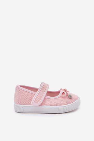 ballerine per bambini con nastri colore rosa Amirinas 2