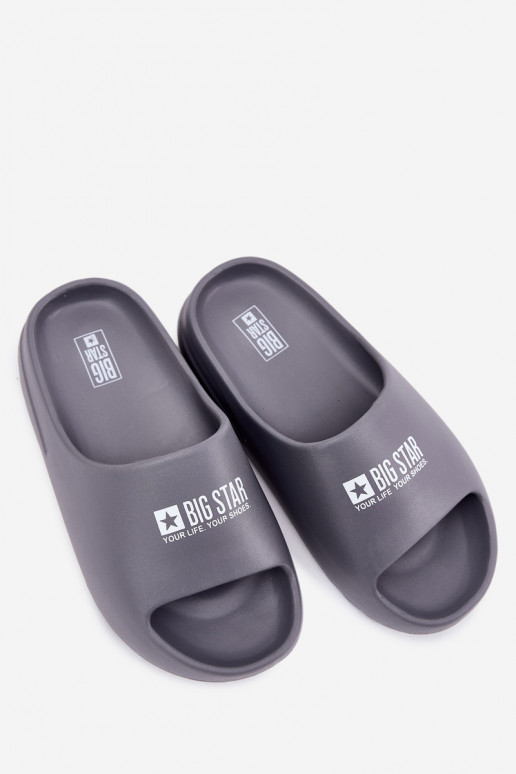 Pantofole leggere Pantofole Deveschio Z Logo Big Star RR174A013 colore grigio