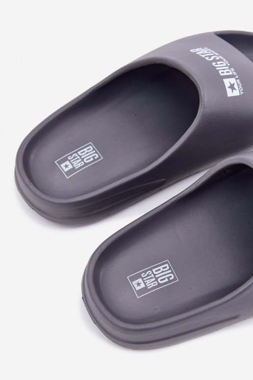 Pantofole leggere Pantofole Deveschio Z Logo Big Star RR174A013 colore grigio