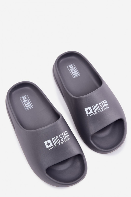 Pantofole leggere Pantofole Deveschio Z Logo Big Star RR174A013 colore grigio