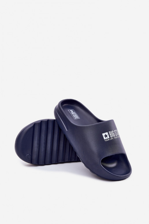 Pantofole leggere Pantofole Deveschio Z Logo Big Star RR174A014 blu scuro