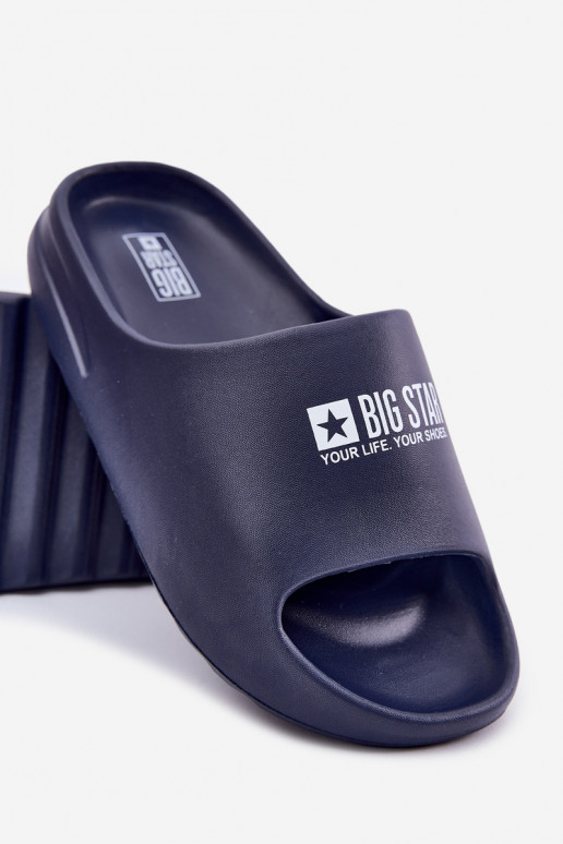 Pantofole leggere Pantofole Deveschio Z Logo Big Star RR174A014 blu scuro