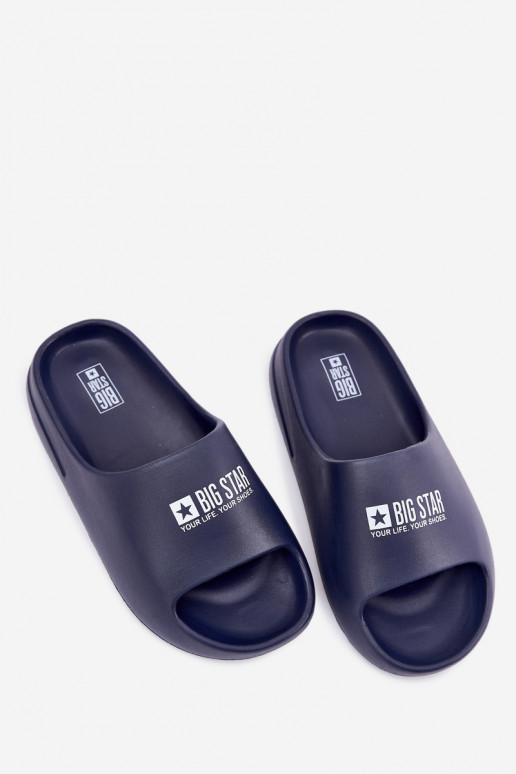 Pantofole leggere Pantofole Deveschio Z Logo Big Star RR174A014 blu scuro