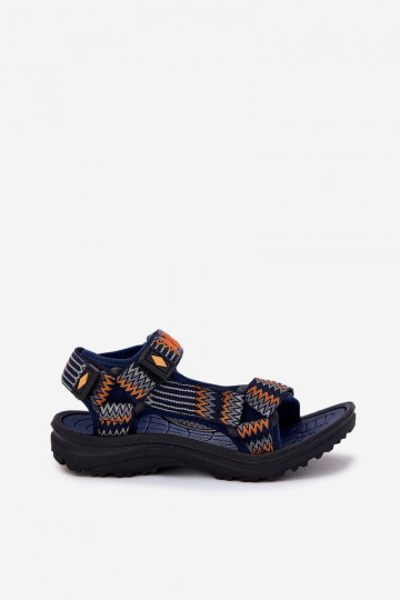 Sandali per bambini Lee Cooper LCIN-25-34-3571K blu scuro 2