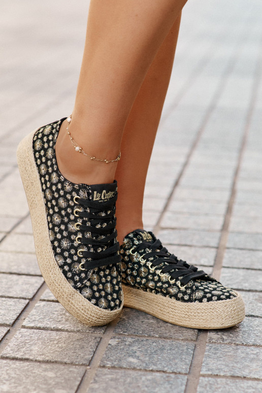 Scarpe casual a fantasia con plateau Lee Cooper LCIN-25-08-3647L nere