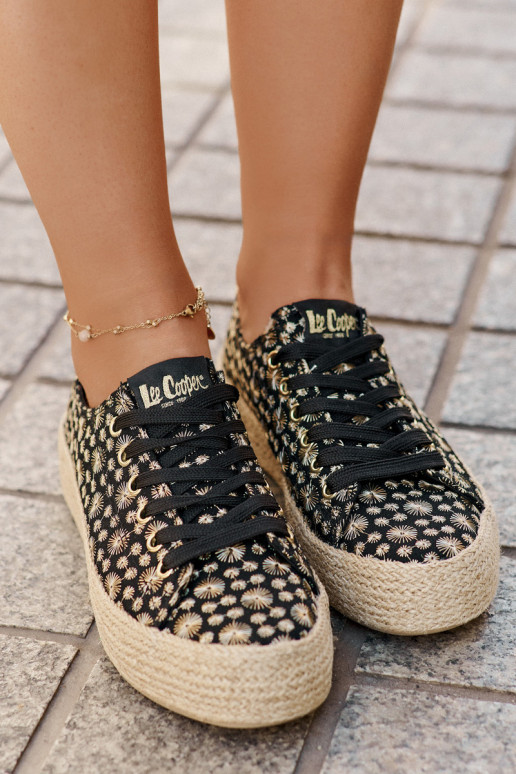 Scarpe casual a fantasia con plateau Lee Cooper LCIN-25-08-3647L nere