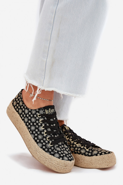 Scarpe casual a fantasia con plateau Lee Cooper LCIN-25-08-3647L nere