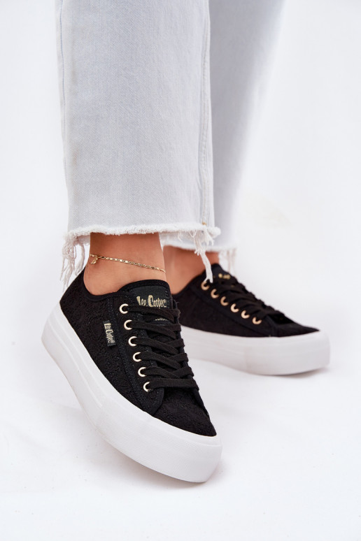 Scarpe casual con lacci Lee Cooper LCIN-25-31-3439L nere