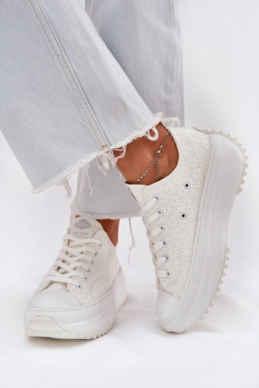 Scarpe per il tempo libero Z Haftem con una piattaforma Lee Cooper LCIN-25-31-3465L Colore bianco Scarpe per il tempo libero Z Haftem con una piattaforma Lee Cooper LCIN-25-31-3465L Colore bianco