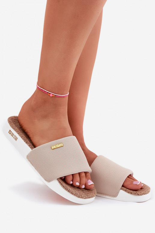 Pantofole da donna Big Star RR274A102 beige