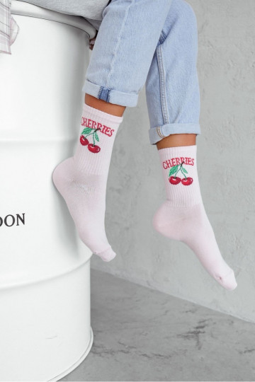 Calzini Femminile CHERRIES colore rosa