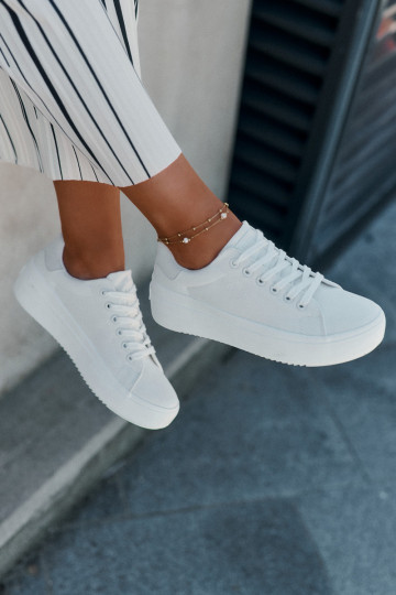  Scarpe per il tempo libero con una piattaforma Big Star RR274463 Colore bianco