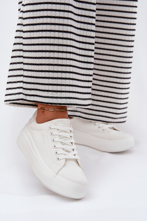  Scarpe per il tempo libero con una piattaforma Big Star RR274463 Colore bianco