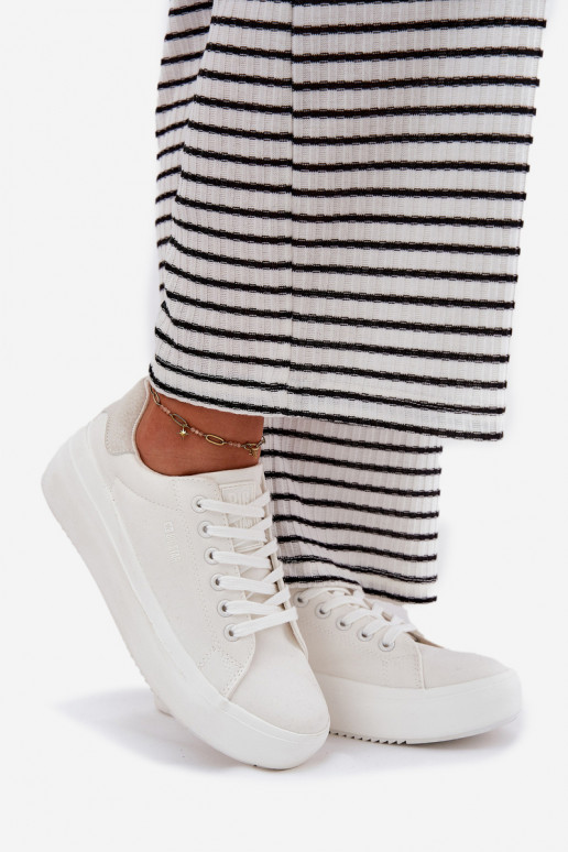  Scarpe per il tempo libero con una piattaforma Big Star RR274463 Colore bianco