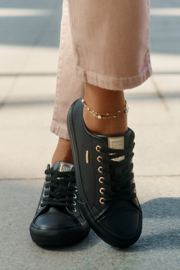 Scarpe per il tempo libero in ecopelle Big Star RR274749 colore nero