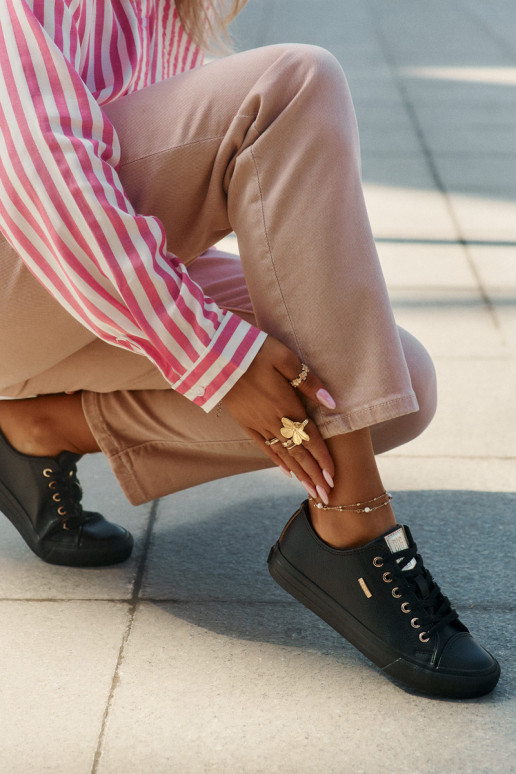 Scarpe per il tempo libero in ecopelle Big Star RR274749 colore nero