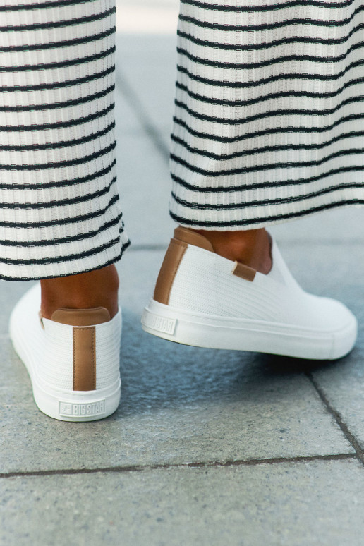 Scarpe per il tempo libero Slip-On Big Star RR274717 Colore bianco