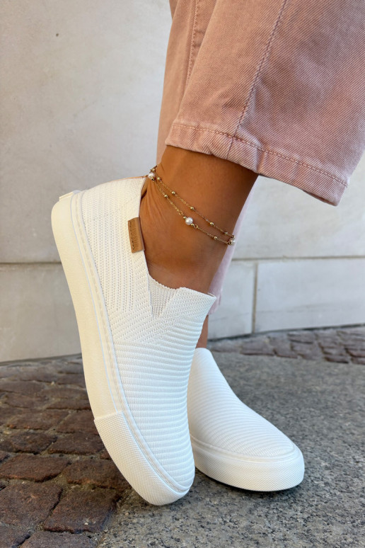 Scarpe per il tempo libero Slip-On Big Star RR274717 Colore bianco